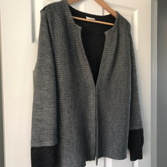 Chico’s open-front cardigan sweater gray L - Picture 2 of 6